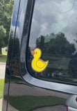 Reflective Duck Decal for Jeep | 3 inch | 2 Decals Included | Hi-viz Yellow Reflective ELG