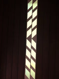 Reflective Shadow Chevron Panel Decal - White, Black