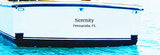 Custom Boat Name Letters - Reflective - 6" height