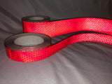 Oralite V98 Reflective Tape - Red - 1" and 2" by the foot