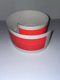 Reflective Red Pinstripes - 1/8 in. width - 24 ft - Engineer Grade Reflective