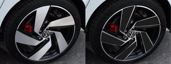 Vinyl Wheel Overlays for Volkswagen GTI MK8 18