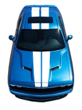 Tapered Vinyl Racing Stripes Kit for Dodge Challenger 2009-2022 | Black, Matte Black, White, Silver, Red