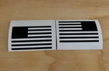 American Flag Vinyl Vehicle Decal | 2 Stickers | 6 in. x 3.5 in. | 6 Colors