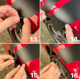 Fender Hash Marks Decal | Customizable with Knifeless Tape | 2" 3" and 4" widths | 5 Colors