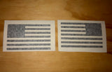 American Flag Vinyl Vehicle Decal | 2 Stickers | 6 in. x 3.5 in. | 6 Colors