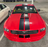 6" Vinyl Racing Stripes Kit - Matte Black - DIY - 30' or 36' long - plus Red Pinstripes