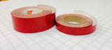 Oralite V92 Reflective Tape - Red - 1” and 2” wide by the foot