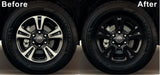 TRD Sport 2016-2019 Wheel Blackout Vinyl Decals | Toyota Tacoma Wheel Overlays | Gloss Black, Matte Black, White, Silver, Red, Pink, Yellow, Turquoise