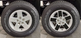 Vinyl Wheel Overlays for Jeep Wrangler- 17" Wheels - STYLE 2  | Gloss Black, Matte Black, White, Silver, Red, Pink, Yellow, Turquoise