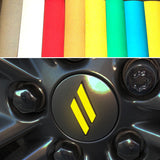 Reflective Pre-Cut Center Cap Hash Mark Overlay Decal for Dodge Challenger Charger | 8 Colors | Engineer Grade Reflective