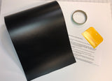 10" Vinyl Racing Stripes Kit - Matte Black - DIY - 30' or 36' long - plus Red Pinstripes