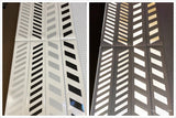 Reflective Shadow Chevron Panel | 1 inch or 2 inch pieces | White, Black