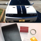 10" Vinyl Racing Stripes Kit - Matte Black - DIY - 30' or 36' long - plus Red Pinstripes