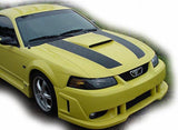Vinyl Hood Stripes for Ford Mustang 1999-2004 | Gloss Black, Matte Black, White, Silver, Red, Pink, Yellow, Turquoise