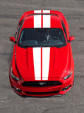 Tapered Vinyl Racing Stripes Kit for Mustang | Black, Matte Black, White, Silver, Red