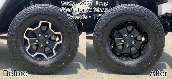 Vinyl Wheel Overlays for Jeep Gladiator Rubicon 2020-2023 - 17