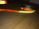 Chevron V98 Pre-striped Reflective Tape 1” by the Foot - Red/Yellow