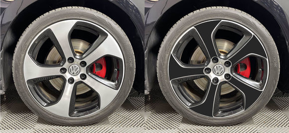 Vinyl Wheel Overlays for Volkswagen GTI MK7 Austin 2014-2020 wheels 18