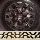 TRD Wheel Blackout Vinyl Decals | 2016-2022 Toyota TRD Off Road Wheel Overlays | Gloss Black, Matte Black, White, Silver, Red, Pink, Yellow, Turquoise