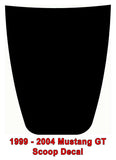Scoop Vinyl Decal for Mustang GT 1999-2004 | 8 Colors