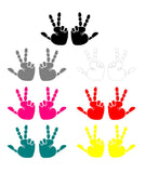 Jeep Hand Wave Vinyl Decal | 2 Decals Included | 8 Vibrant Colors