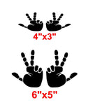 Jeep Hand Wave Vinyl Decal | 2 Decals Included | 8 Vibrant Colors