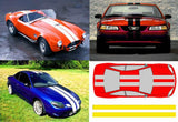 6" Vinyl Racing Stripes Kit - Matte Black - DIY - 30' or 36' long - plus Red Pinstripes