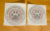 Reflective Service Dog On Board Decal | 6 inch | 2 Decals Included | May Not Be Vested AND Do Not Separate From Handler