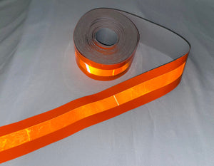 Orange Fire Trim w/ Reflective Strip SEW ON | 2 inch | by the foot | FTP-2550-TO/TL