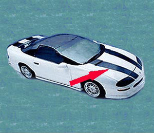 Camaro Hood Stripe Decal Kit '93-'97