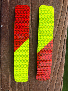 Reflective Chevron V98 Red/Lime Shapes - 1" & 2"