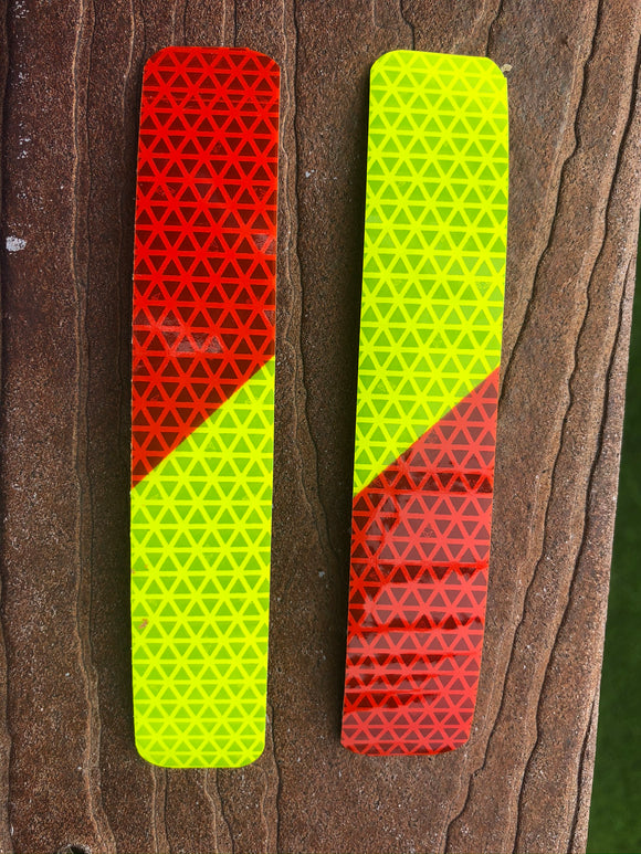 Reflective Chevron V98 Red/Lime Shapes - 1