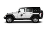 Compass Vinyl Decal for Jeep | 3 Sizes | 8 Colors