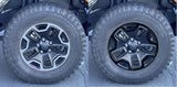 Vinyl Wheel Overlays for Jeep Wrangler Rubicon 2013-2019 - 17" Wheels | Full Coverage | 8 Colors