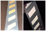 Reflective Shadow Chevron Panel | 1 inch or 2 inch pieces | White, Black