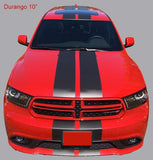 10” Vinyl Racing Stripes Kit - Dodge Durango - DIY - 30' or 36' long - Black, Matte Black, Silver, White, Red