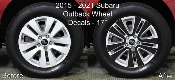 Vinyl Wheel Overlays for Subaru Outback 2015-2021 17