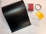 10" Vinyl Racing Stripes Kit - Matte Black - DIY - 30' or 36' long - plus Red Pinstripes