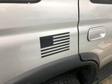 American Flag Vinyl Vehicle Decal | 2 Stickers | 6 in. x 3.5 in. | 6 Colors