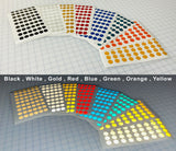 Reflective Dots | 3/4 inch | Engineer Grade Reflective Shapes | High-Visibility | Black, White, Gold, Red, Orange, Yellow, Green, Blue