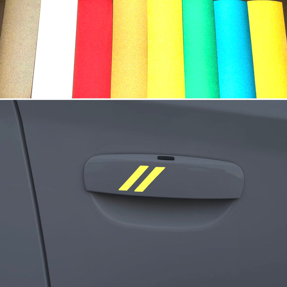 Reflective Hash Mark for Vehicle Door Handle | Engineer Grade Reflective | 8 Vivid Colors