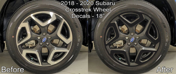 Vinyl Wheel Overlays for Subaru Crosstrek 2018-2020 18