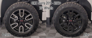 Vinyl Wheel Overlays for 2019-2022 GMC Sierra - 20" wheels | 8 Colors