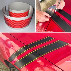 Reflective Red Pinstripes - 1/8 in. width - 24 ft - Engineer Grade Reflective