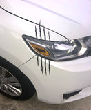 Monster Claw Scratch Vinyl Decal for Vehicle Headlight | 6 Colors