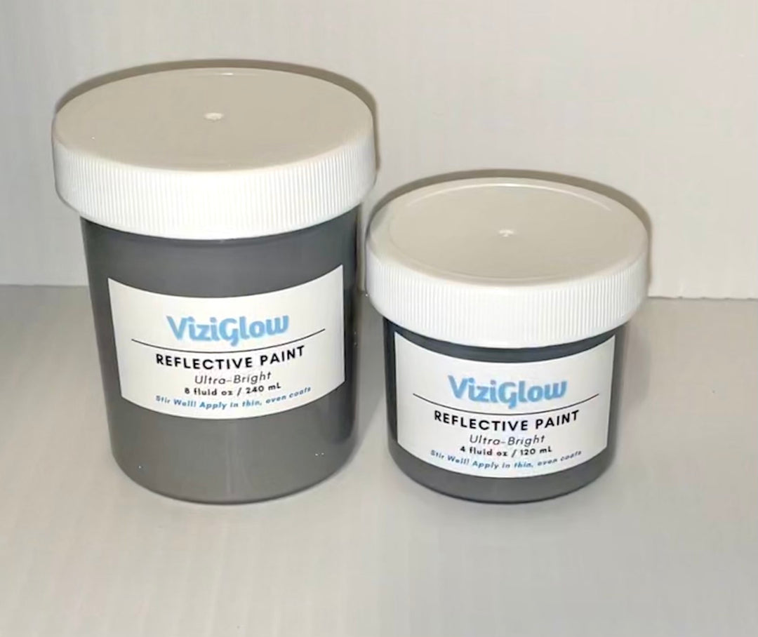 Ultra Bright Silver Reflective Paint - 8 oz - high-visibility, reflect ...