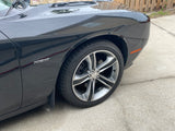 Vinyl Wheel Overlays for Dodge Challenger 2015-2019 | Gloss Black, Matte Black, White, Silver, Red, Pink, Yellow, Turquoise