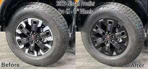 Vinyl Wheel Overlays for 2022 Nissan Frontier Pro 4X - 17" wheels | 8 Colors