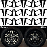 TRD Sport 2016-2019 Wheel Blackout Vinyl Decals | Toyota Tacoma Wheel Overlays | Gloss Black, Matte Black, White, Silver, Red, Pink, Yellow, Turquoise